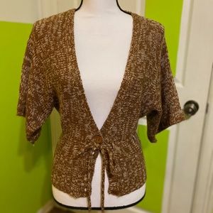 Vintage brown knit cardigan
